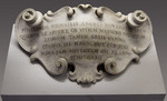 Cartiglio con iscrizione (VOTIS PVBLICIS/ S. MARIAE MAGDALENAE SIMVLACRVM/INSIGNE DONATI OPVS/ PRISTINO LOCO/ ELEGANTORIQ. REPOSITVM/ ANNO C) I) CCXXXV)