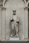 Replica di statua Dottore della Chiesa con libro (Sant'Agostino)