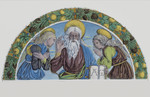 Dio Padre Benedicente con angeli