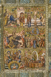 Dittico in micro mosaico con scene allusive alle festività dell'anno liturgico cristiano pannello destro