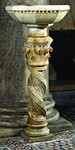 Acquasantiera con fusto a colonna tortile 6/6