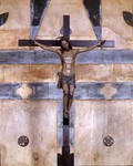 Crocifisso d'altare policromo