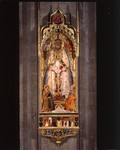 Dipinto San Zanobi tra i santi Eugenio e Crescenzio calpesta l'Orgoglio e la Crudeltà di Giovanni del Biondo
