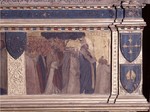 Scomparto di predella Traslazione del corpo di san Zanobi e miracolo dell'olmo di Giovanni del Biondo