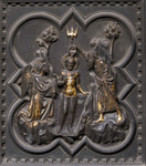 Formella Battesimo di Cristo Porta sud