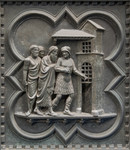 Formella San Giovanni Battista condotto in carcere Porta sud
