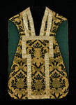 Pianeta in velluto verde oro