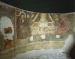 Dipinto murale Cristo in Pietà tra dolenti