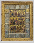 Cornice del mosaico del pannello destro con le dodici Festività cristiane