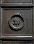 Testa di leone, Porta Nord del Battistero (tergo)